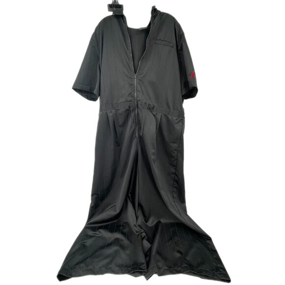 Jordan Black Red Striped Pantsuit | Relaxed Fit Athletic Style - Picture 3 of 5